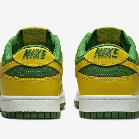 Nike Dunk Low Retro Apple Green Yellow Strike Brazil DV0833-300 Men\'s Size 9.5